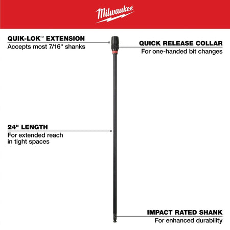24" x 7/16" Universal QUIK - LOK™ Extension - AAA Industrial Supply