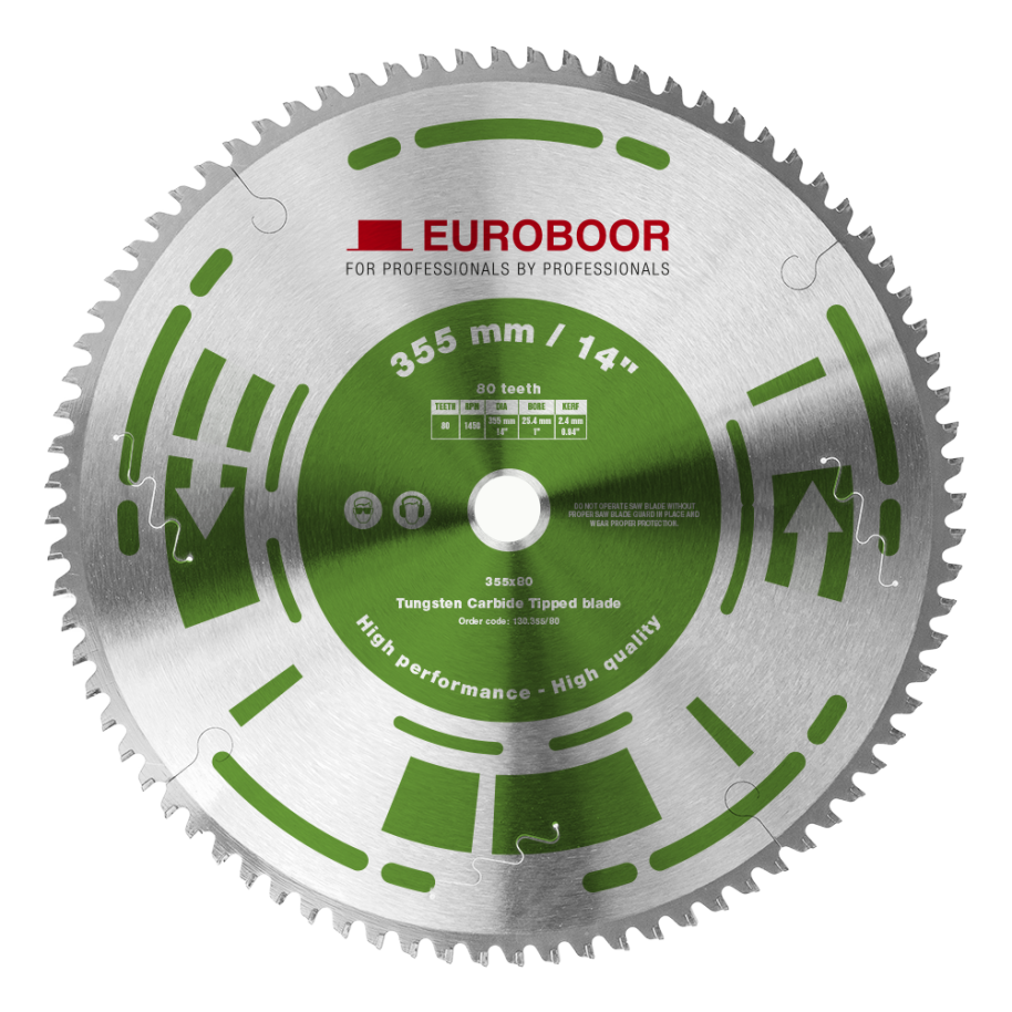 Saw blade, D 355 mm / 14 inch, T 80.