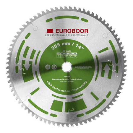 Saw blade, D 355 mm / 14 inch, T 80.