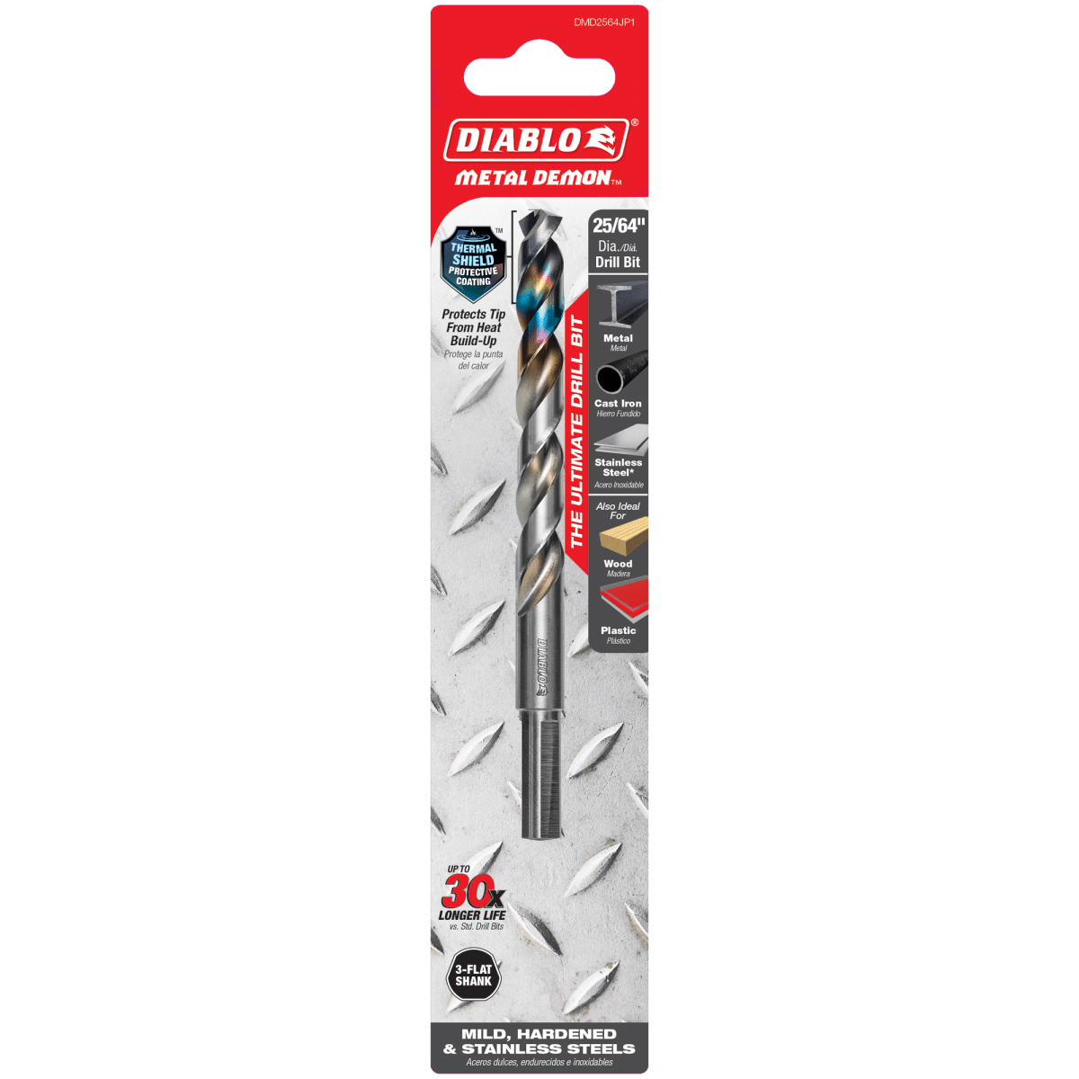 25/64" Metal Demon™ Drill Bit for Mild, Hardened and Stainless Steels - AAA Industrial Supply