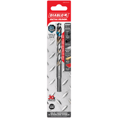 25/64" Metal Demon™ Drill Bit for Mild, Hardened and Stainless Steels - AAA Industrial Supply