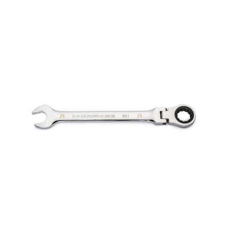 25mm 90 - Tooth 12 Point Flex Head Ratcheting Combination Wrench - AAA Industrial Supply