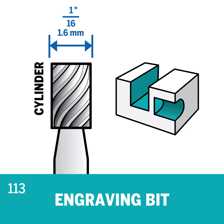 Dremel 1/16 In. (1.6 mm) Engraving Bit