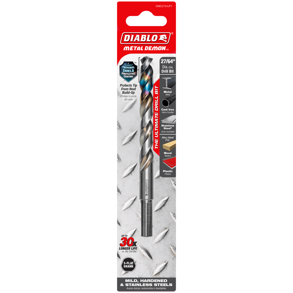 27/64" Metal Demon™ Drill Bit for Mild, Hardened and Stainless Steels - AAA Industrial Supply