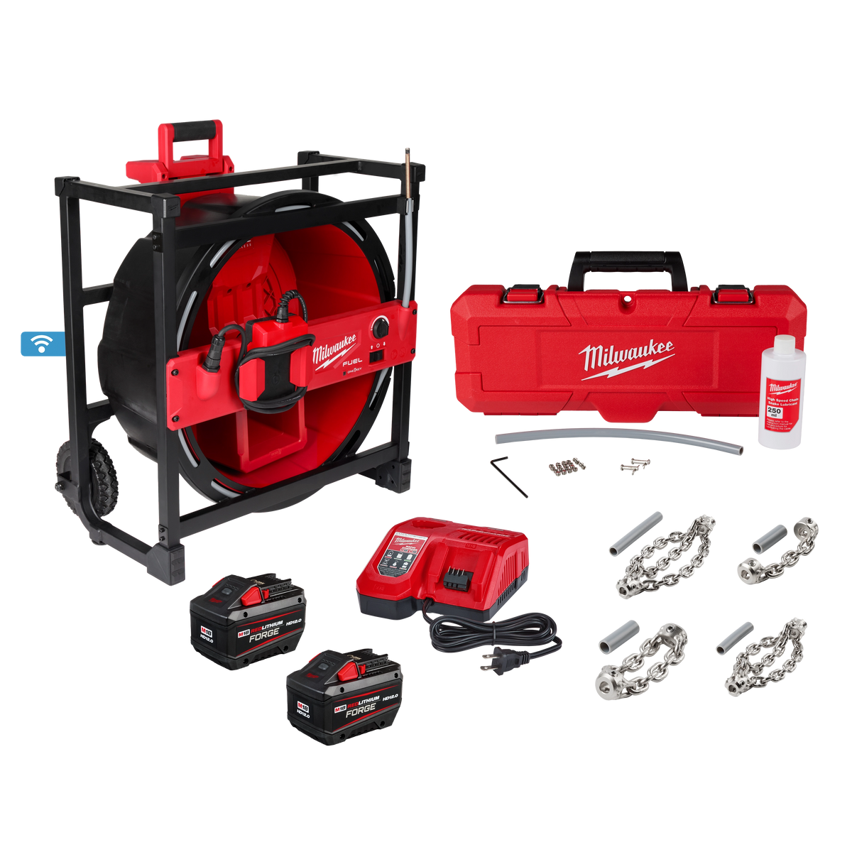 Milwaukee M18 FUEL™ High Speed Chain Snake for 1-1/2” – 4” Pipes