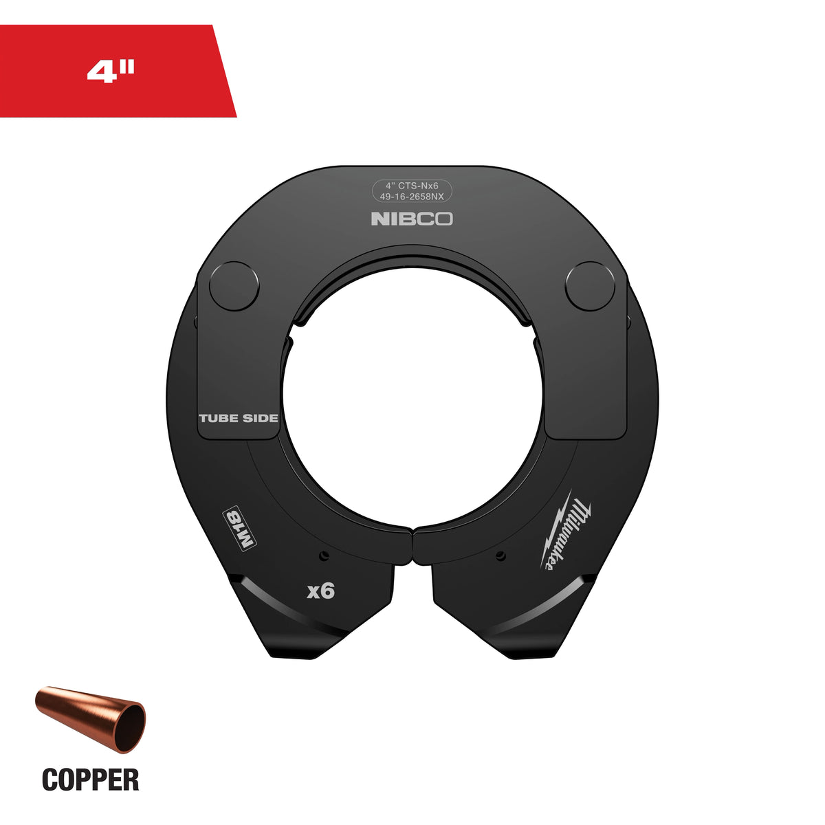 Milwaukee 4" NIBCO® Press Ring for M18™ FORCE LOGIC™ Long Throw Press Tool