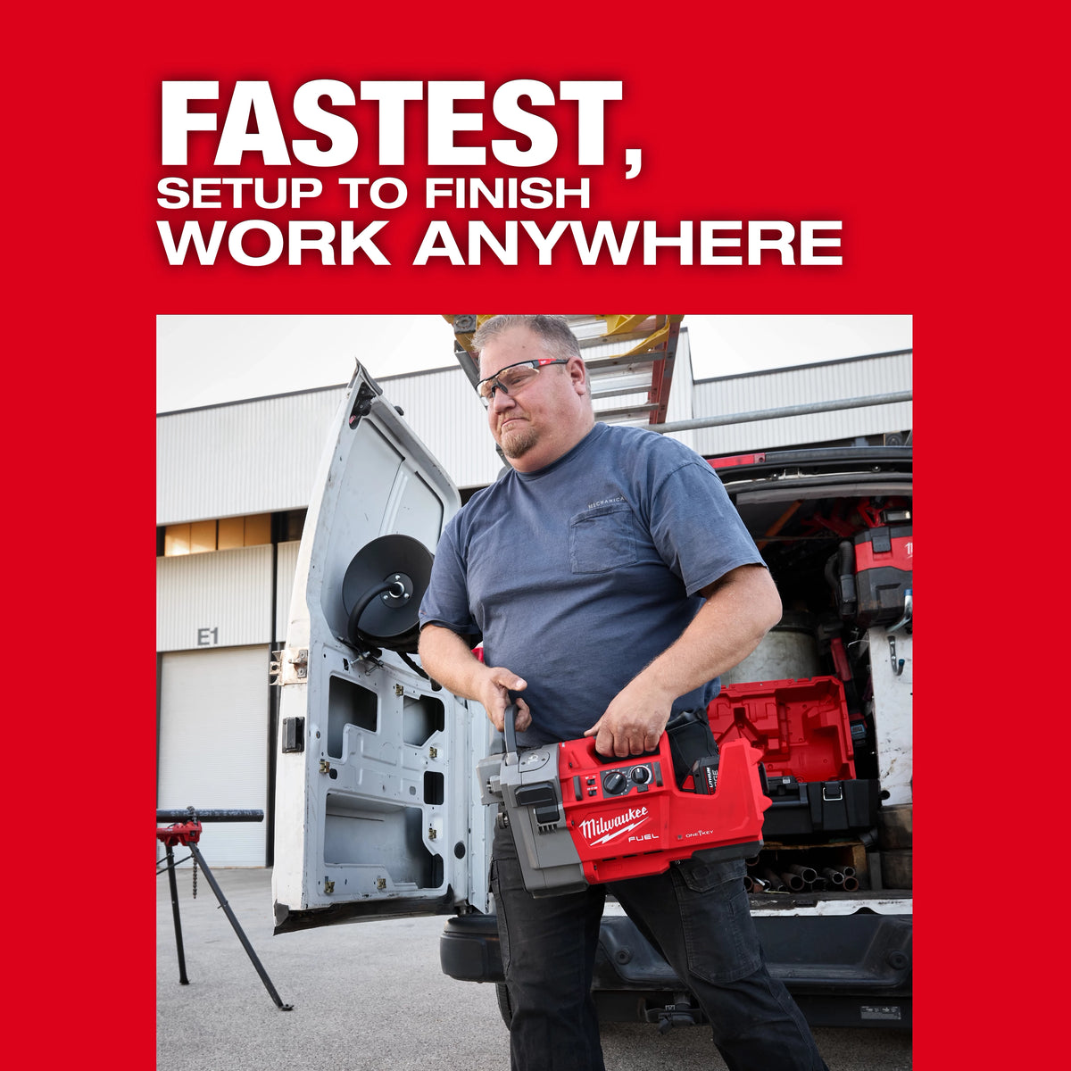 Milwaukee M18 FUEL™ RINGER™ Roll Groover for 1-1/4” - 4” Sch 10/40, 6” Sch 10