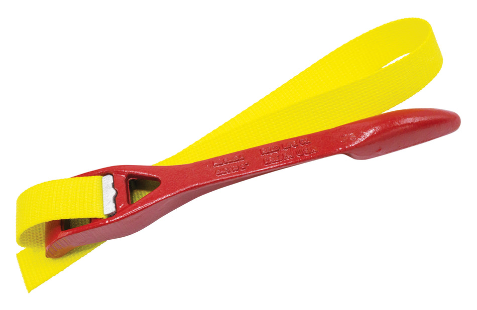 Strap Wrench, 1/8 to 5 in Pipe, 30 in L Strap, Polyester Strap, 12.1 in OAL