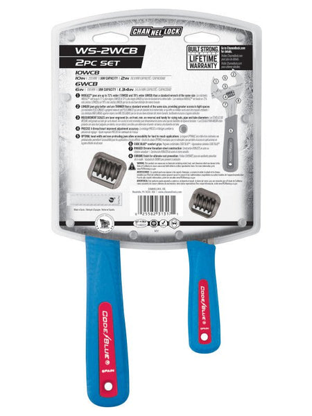 2pc Channellock Adjustable Wrench Set - AAA Industrial Supply