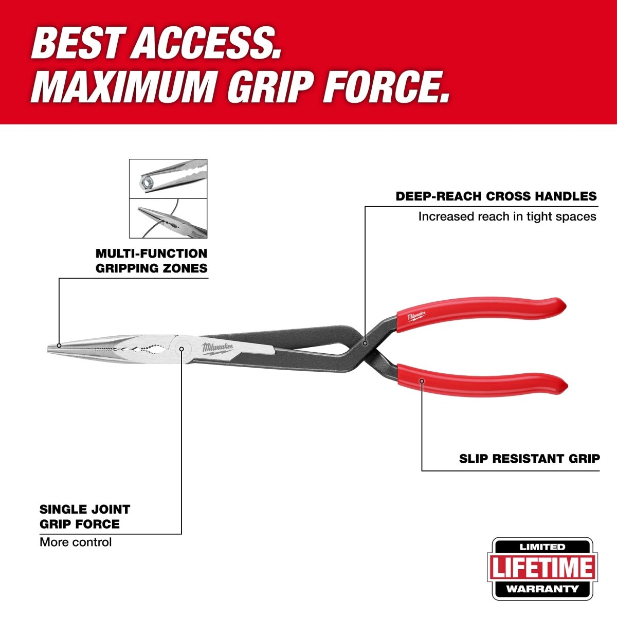 2PC Long Reach Pliers Set - AAA Industrial Supply