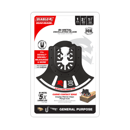 3 - 1/2" Demo Demon™ Universal Fit Bi - Metal Oscillating Blade for General Purpose Cuts - AAA Industrial Supply