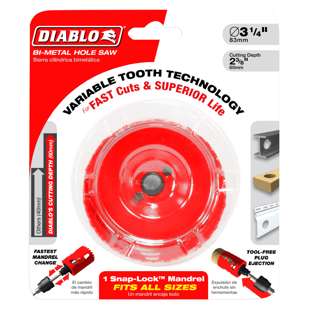 3 - 1/8" Bi - Metal Hole Saw - AAA Industrial Supply