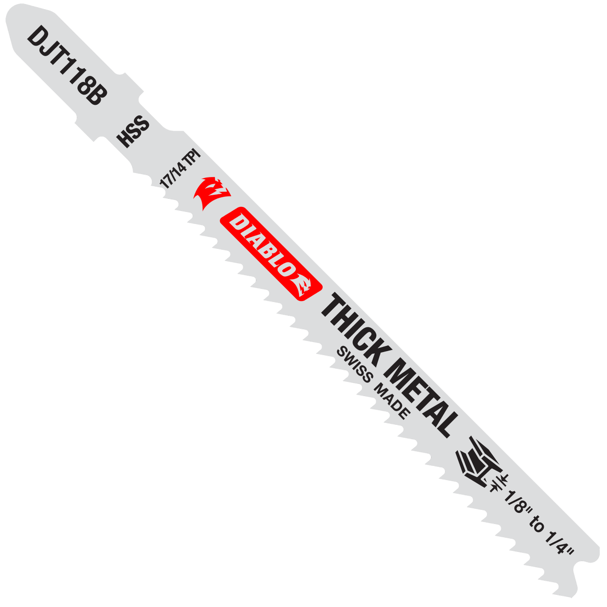 3 - 5/8" 17/14TPI High Speed Steel Jig Saw Blades for Thick Metal (5 - pk) - AAA Industrial Supply