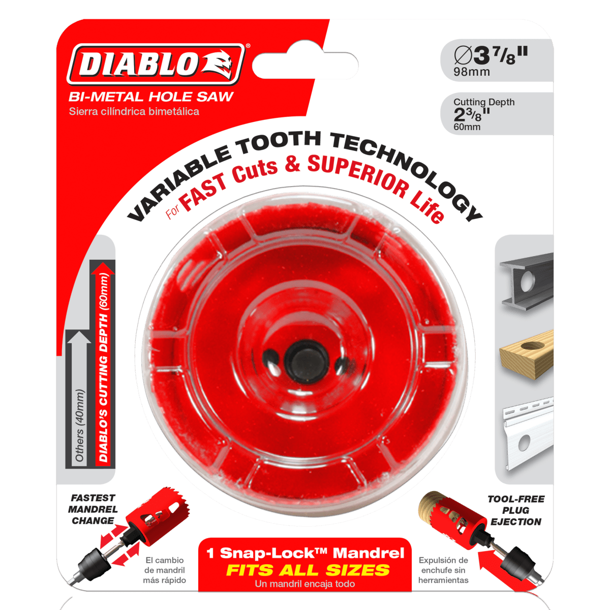 3 - 7/8" Bi - Metal Hole Saw - AAA Industrial Supply