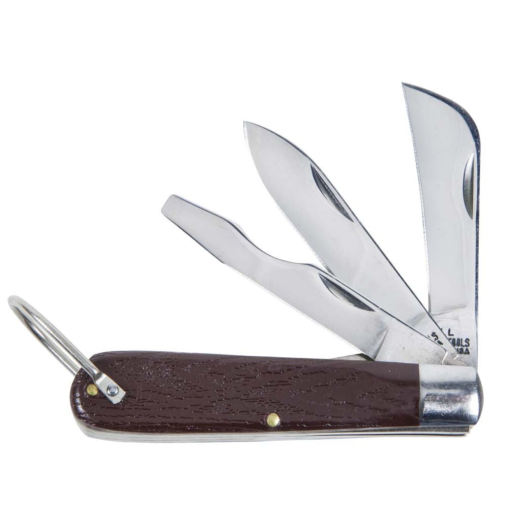 3 Blade Pocket Knife with Screwdriver - AAA Industrial Supply