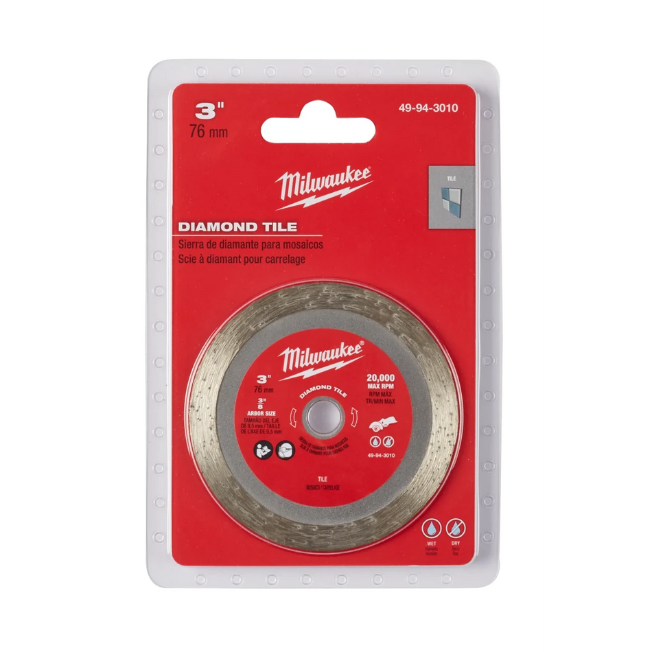3" Diamond Tile Blade - AAA Industrial Supply