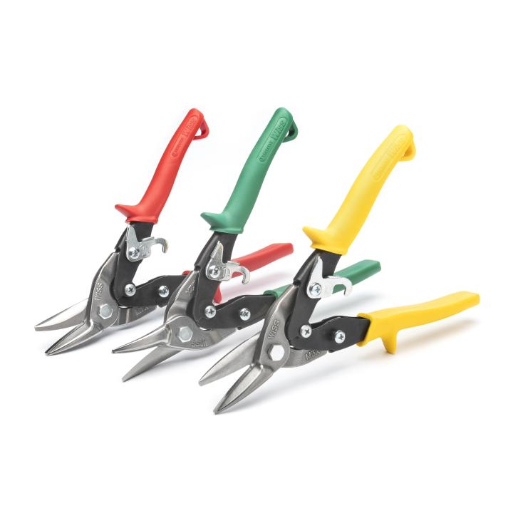 3 Piece Compound Action Aviation Snip Set - AAA Industrial Supply