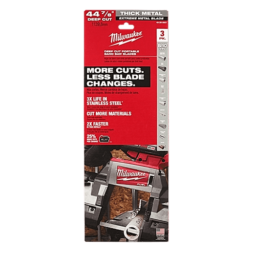 30 - 9/16" 12/14 TPI Extreme Metal Compact Band Saw Blade for Thin Metal (3 PK) - AAA Industrial Supply