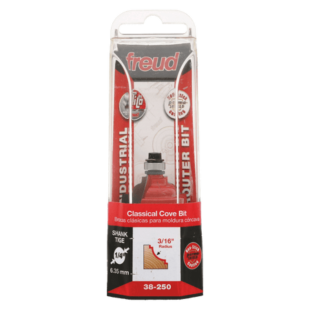3/16" Radius Classical Cove Bit - AAA Industrial Supply