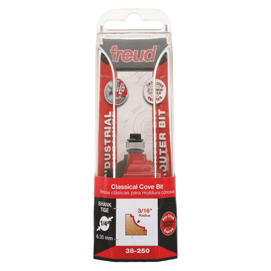 3/16" Radius Classical Cove Bit - AAA Industrial Supply