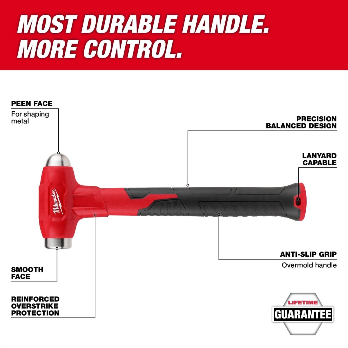 32oz Dead Blow Ball Peen Hammer - AAA Industrial Supply