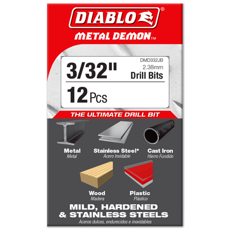 3/32" Metal Demon™ Drill Bit for Mild, Hardened and Stainless Steels - AAA Industrial Supply