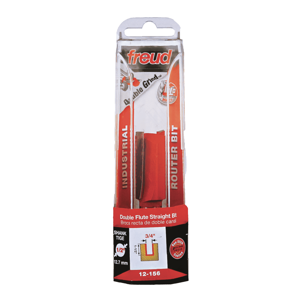 3/4" (Dia.) Double Flute Straight Bit (Eclipse Grind) - AAA Industrial Supply