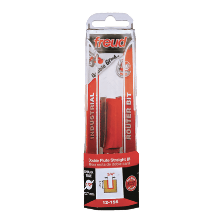 3/4" (Dia.) Double Flute Straight Bit (Eclipse Grind) - AAA Industrial Supply