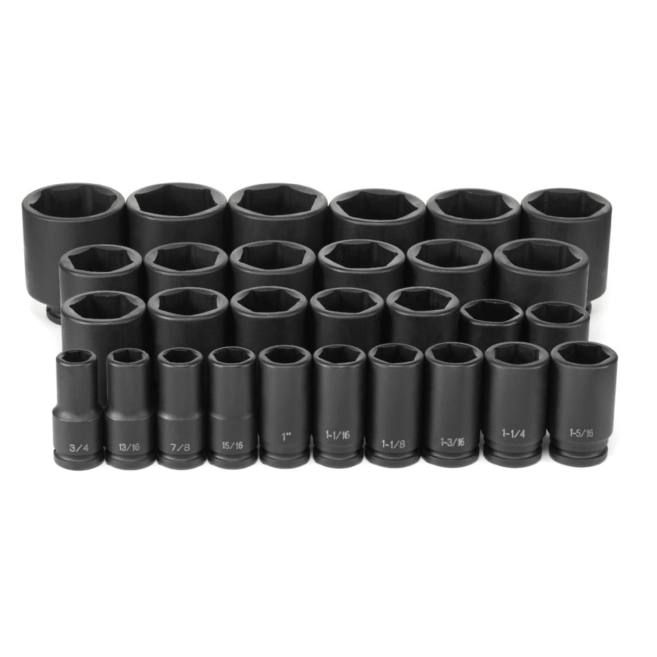 3/4" Dr. 29 Piece Deep Fract. Master Set 3/4 - 2 - 1/2" - AAA Industrial Supply