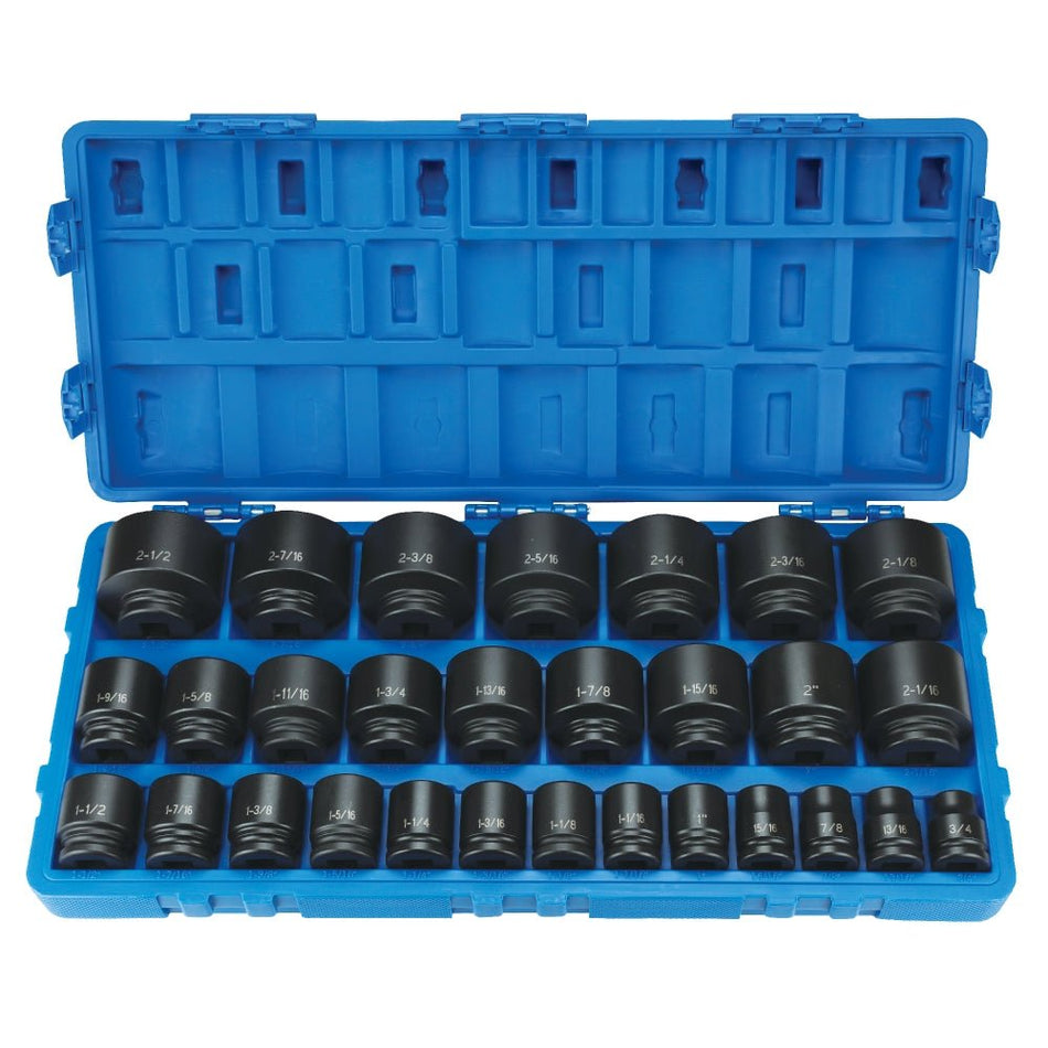 3/4" Dr. 29 Piece Fract. Master Set 3/4 - 2 - 1/2" - AAA Industrial Supply
