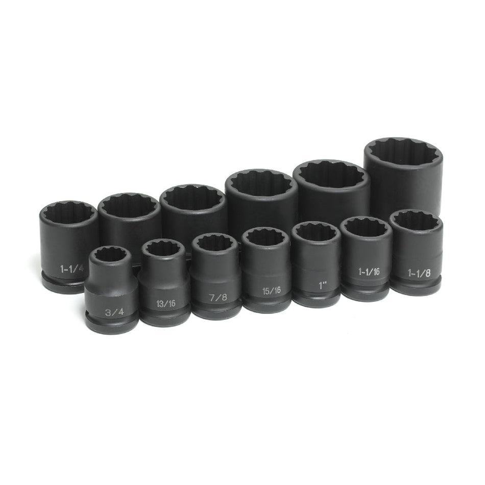 3/4" Drive 13 Piece Standard Set - 12 Point - AAA Industrial Supply