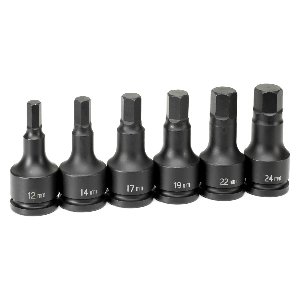 3/4" Drive 6 Piece Hex Driver Metric Set - AAA Industrial Supply