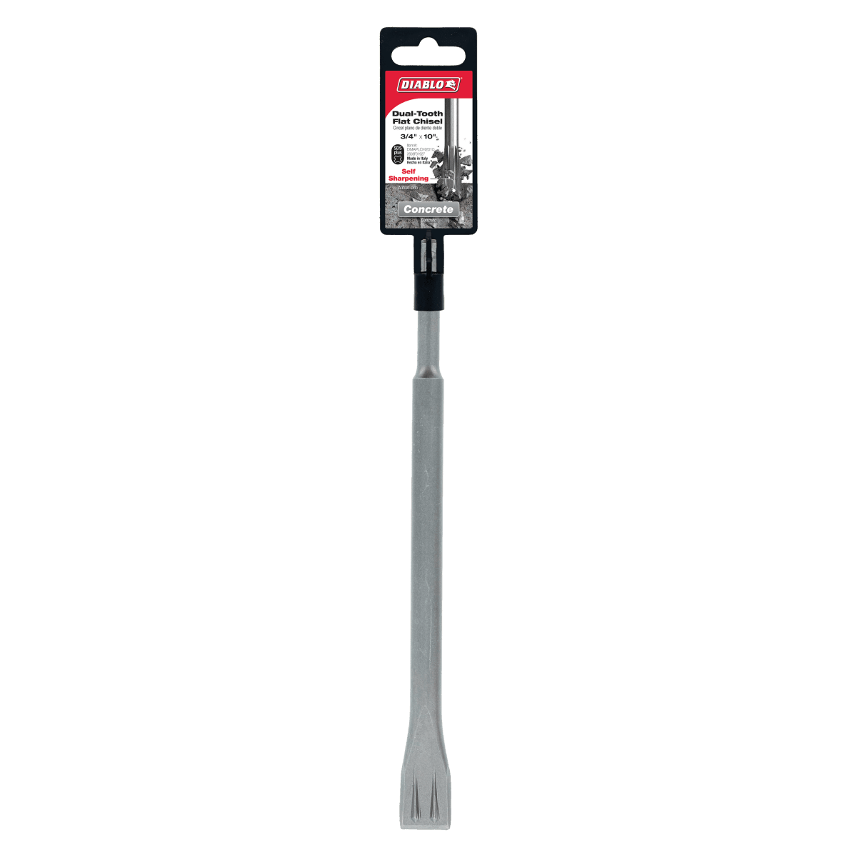 3/4" x 10" SDS - Plus Dual - Tooth Flat Chisel - AAA Industrial Supply