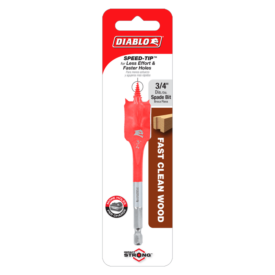 3/4" x 4" Spade Bit for Wood - AAA Industrial Supply