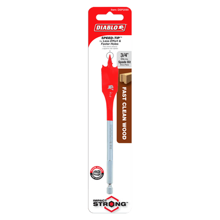 3/4" x 6" Spade Bit for Wood - AAA Industrial Supply