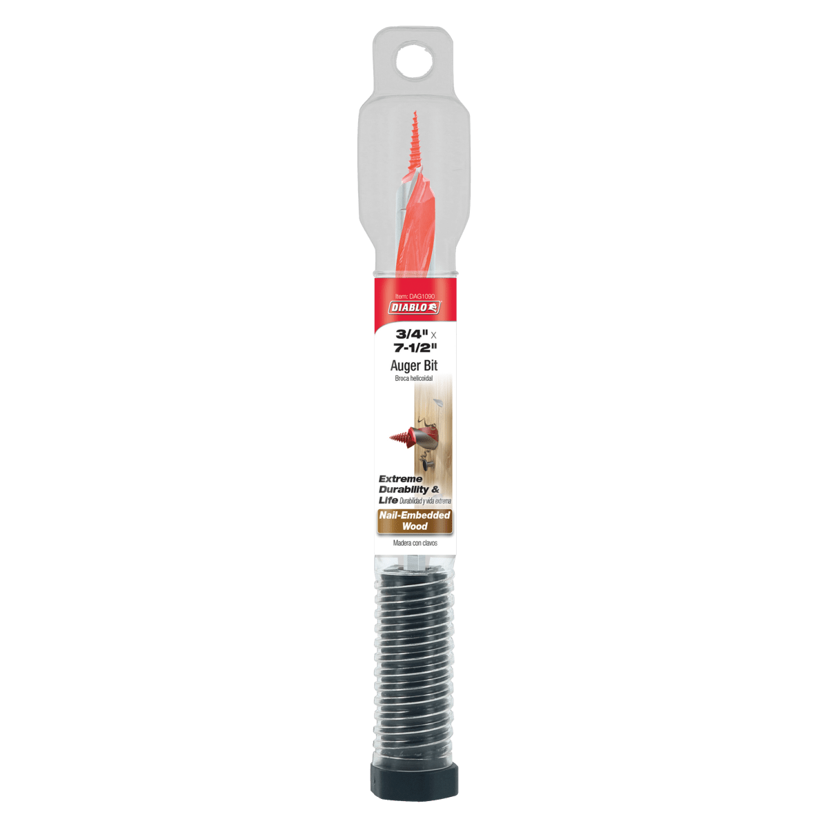 3/4" x 7 - 1/2" Auger Bit for Wood & Nail - Embedded Wood - AAA Industrial Supply