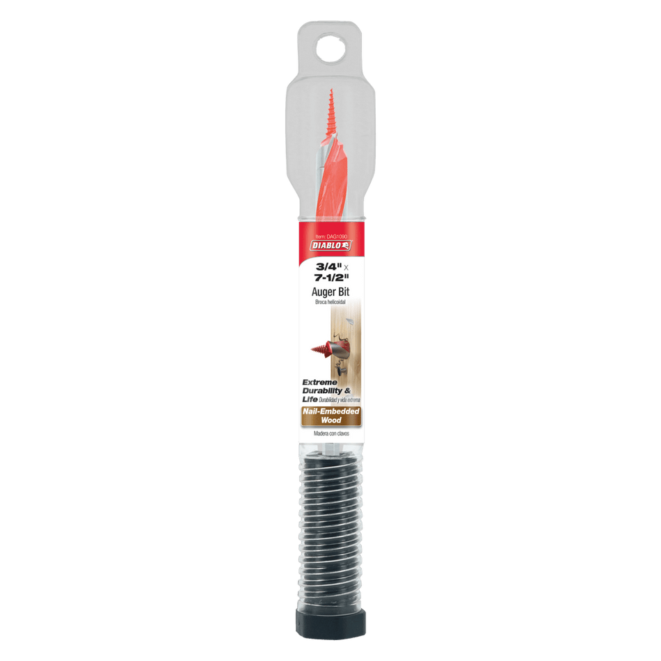 3/4" x 7 - 1/2" Auger Bit for Wood & Nail - Embedded Wood - AAA Industrial Supply