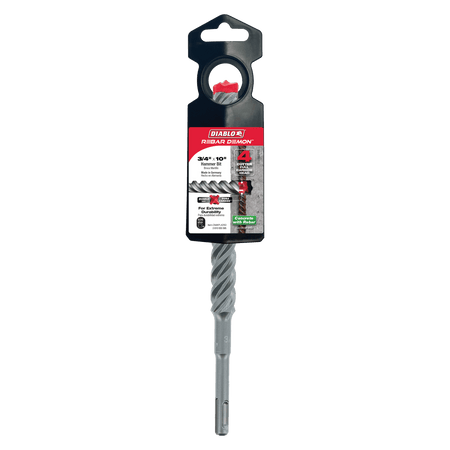 3/4" x 8" x 10" Rebar Demon™ SDS - Plus 4 - Cutter Full Carbide Head Hammer Drill Bit - AAA Industrial Supply