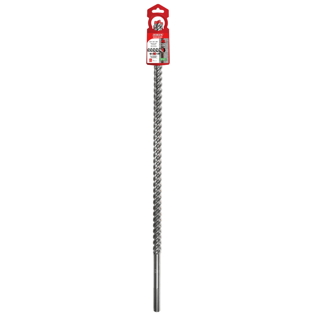 3/4"x 24"x 29" Rebar Demon™ SDS - Max 4 - Cutter Full Carbide Head Hammer Drill Bit - AAA Industrial Supply