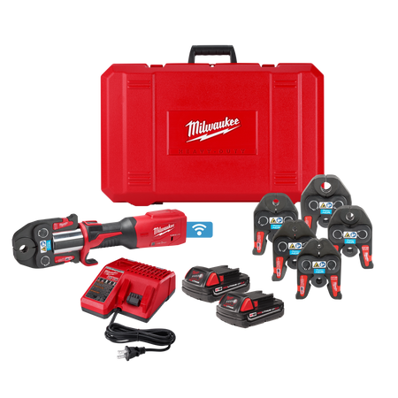 Milwaukee M18™ FORCE LOGIC™ Press Tool Kit w/ ONE-KEY™ with 1/4"-7/8" Streamline™ ACR Jaws