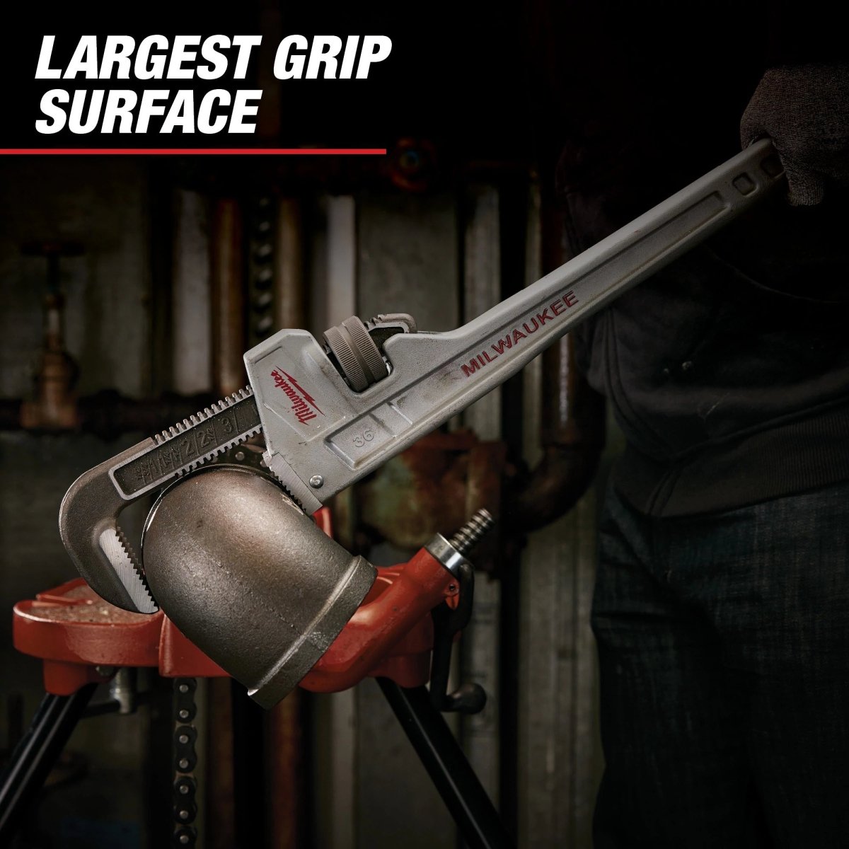 36" Aluminum Pipe Wrench - AAA Industrial Supply