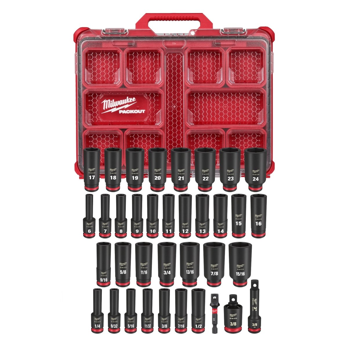 36PC SHOCKWAVE™ Impact Duty Socket 3/8” Drive Set with PACKOUT™ - AAA Industrial Supply