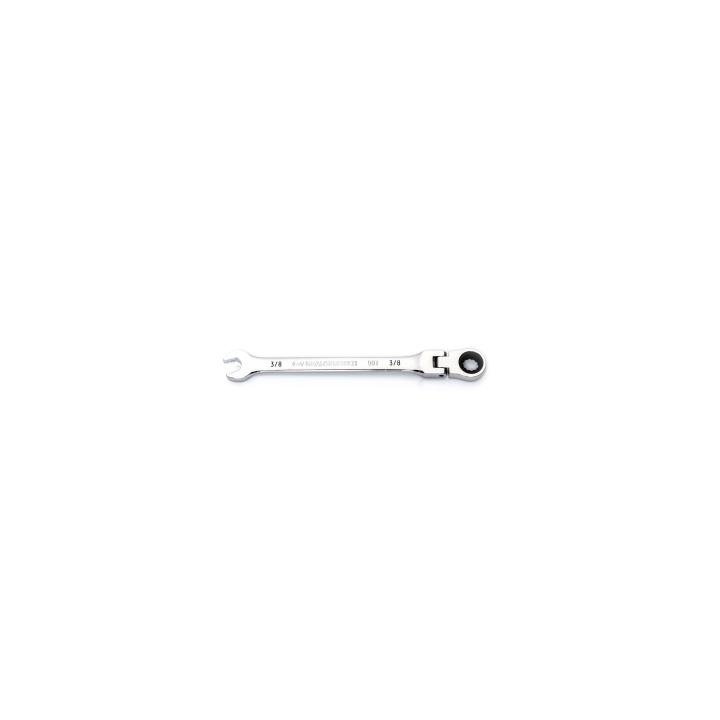 3/8" 90 - Tooth 12 Point Flex Head Ratcheting Combination Wrench - AAA Industrial Supply