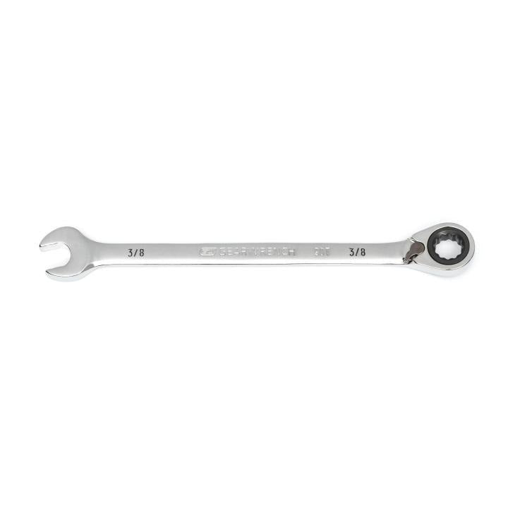 3/8" 90 - Tooth 12 Point Reversible Ratcheting Wrench - AAA Industrial Supply