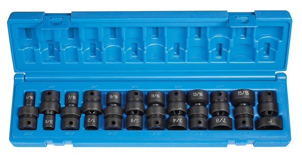 3/8" Dr. 12 Pc. 12 Point Std. Fractional Univ. Set - AAA Industrial Supply