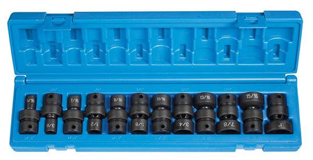3/8" Dr. 12 Pc. 12 Point Std. Fractional Univ. Set - AAA Industrial Supply