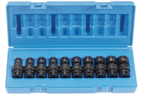 3/8" Drive 10 Piece Universal Metric Set - AAA Industrial Supply