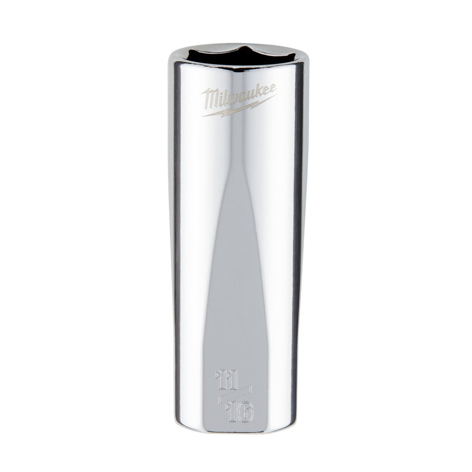 3/8" Drive 11/16" SAE Deep Socket with FOUR FLAT™ Sides - AAA Industrial Supply