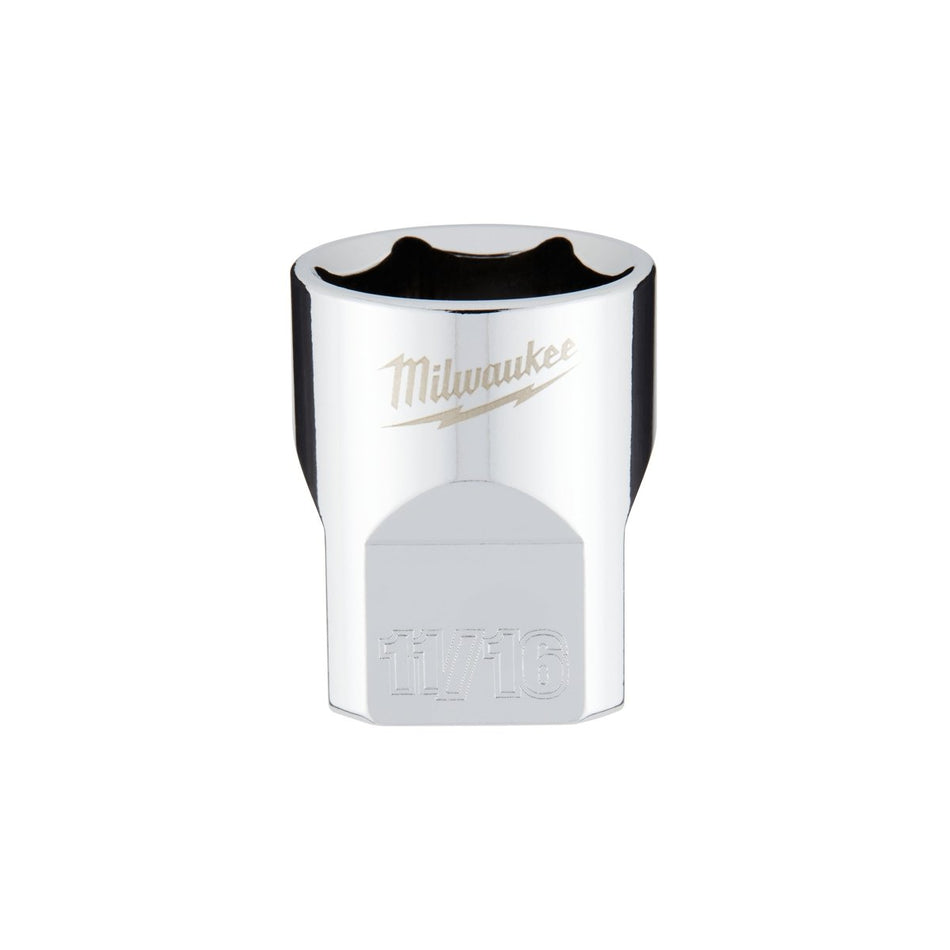 3/8" Drive 11/16" SAE Socket with FOUR FLAT™ Sides - AAA Industrial Supply
