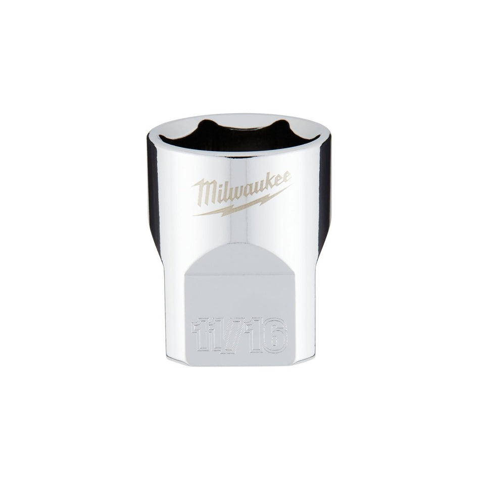 3/8" Drive 11/16" SAE Socket with FOUR FLAT™ Sides - AAA Industrial Supply